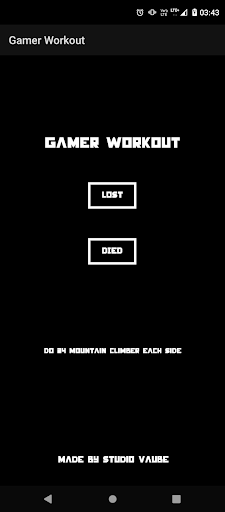 Gamer Workout