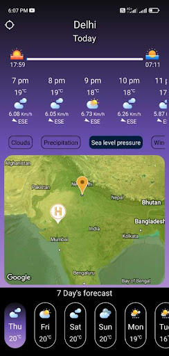 Weather app Screen 3
