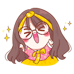 Cover Image of ダウンロード Girl cute stickers  APK