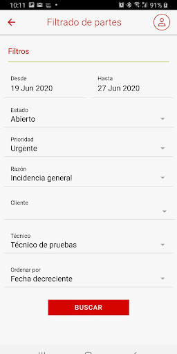 Fibramedios App Técnicos Screen 2