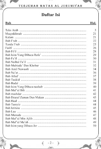 Terjemah Matan Al-Jurumiyah Screen 2