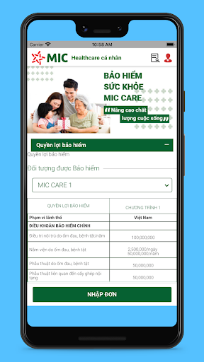 Đại lý Bảo hiểm Quân đội MIC Screen 2