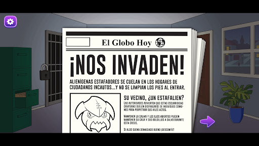 Android application Invasión de los Estafaliens screenshort