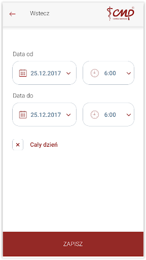 Android application Portal Lekarza CMP screenshort