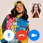 Cover Image of Tải xuống Chat with CARDI B - Video fake call prank 1.2 APK