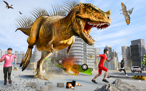 Angry Dinosaur City Rampage