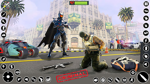 Captura 2 Bat Superhero Man Hero Games android