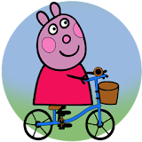 Colorear Peppa pig icon