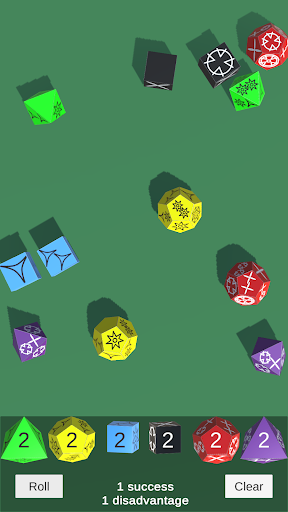 Dice Roller for Genesys Screen 3