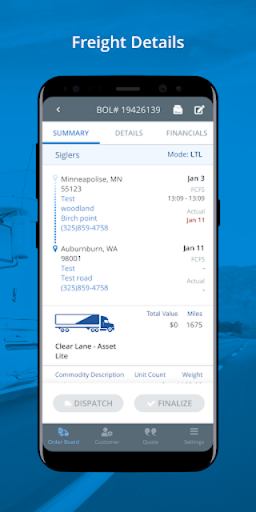 GlobalTranz Mobile Screen 3