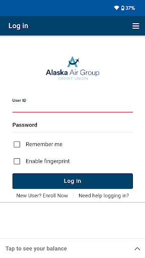Android application Alaska Air Group CU screenshort