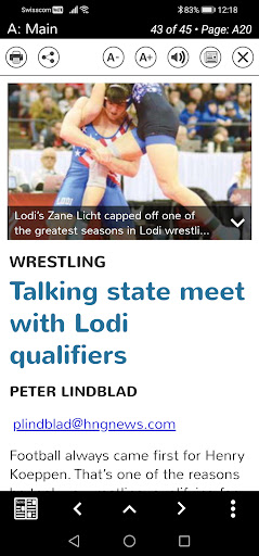 Lodi & Poynette Press Screen 3