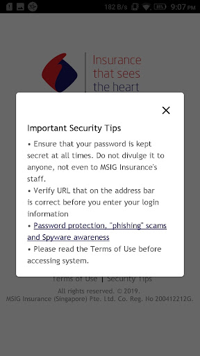 MSIG mPartner Singapore Screen 3