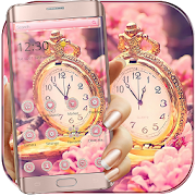 Sakura Rose Gold Watch Theme  Icon