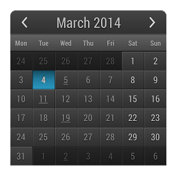 រូប​តំណាង Month Calendar Widget