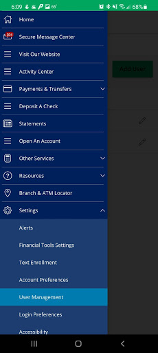 Extraco eBank Screen 2