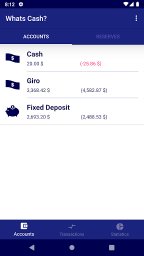 Android application Whats Cash? screenshort