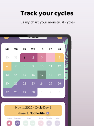 Screenshot of PeakDay Fertility Tracker