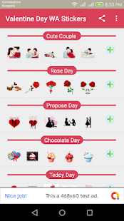 Valentine Day WA Stickers - Romantic Stickers 1.2 APK screenshots 1