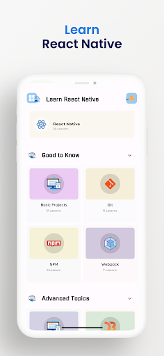 Screenshot of Learn React Offline, Reactjs