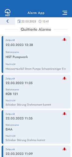 HST Alarm-App Screen 3