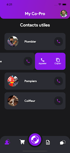 Android application My Co-Pro screenshort