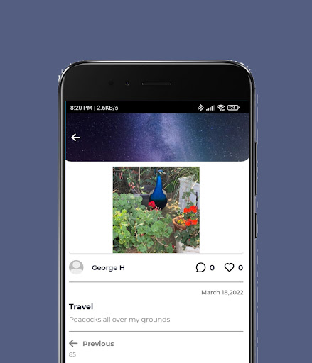 Android application Dream To Share screenshort