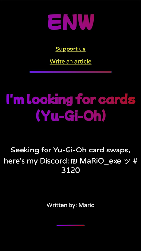 Android application ENWriter screenshort