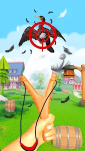 Slingshot hunter: 鸟类射击枪游戏 3d