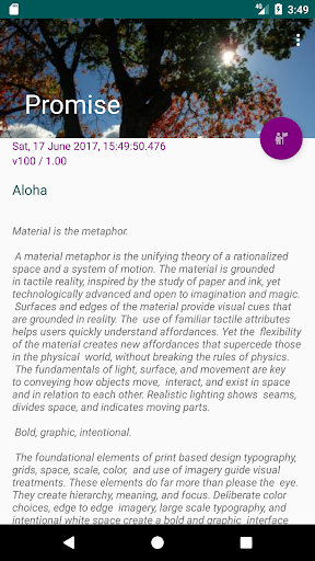 Visualização do aplicativo