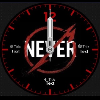 Android application Metallica Never WatchFace screenshort