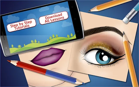 Download do APK de como desenhar olhos passo a pa para Android