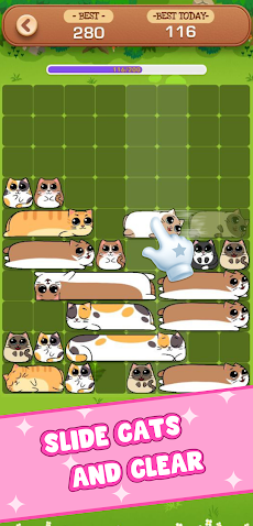 Cat Block: Cute Sliding Puzzleのおすすめ画像1