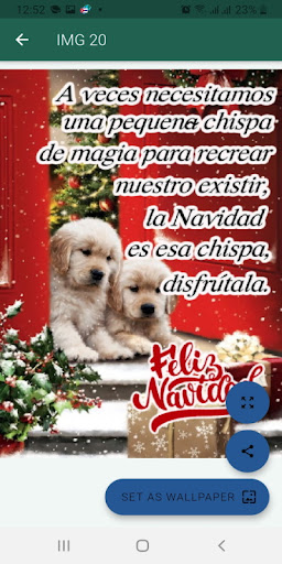 Android application Feliz Navidad y Año Nuevo screenshort