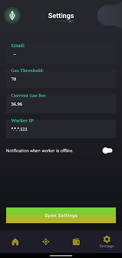 Monitor for Ethermine Pool Screen 3