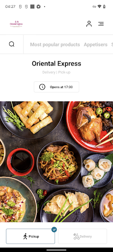 Android application Oriental Express screenshort