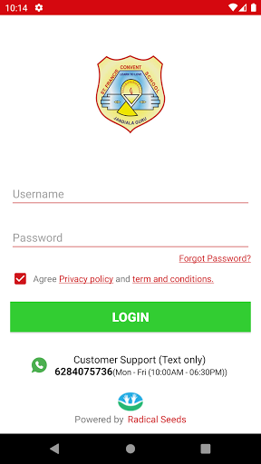 Android application St. Francis Convent School, Ja screenshort