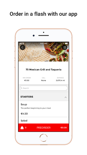 Android application 73 Mexican Grill and Taqueria screenshort