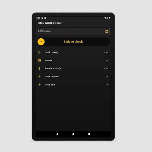 DOGECoin Wallet Checker Screen 3