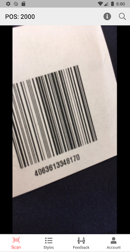 Android application s.Oliver Group Scan App screenshort
