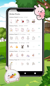 Captura 10 WAStickerApps Conejo Stickers android