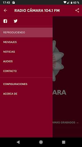 Radio Cámara 104.1 FM Screen 2