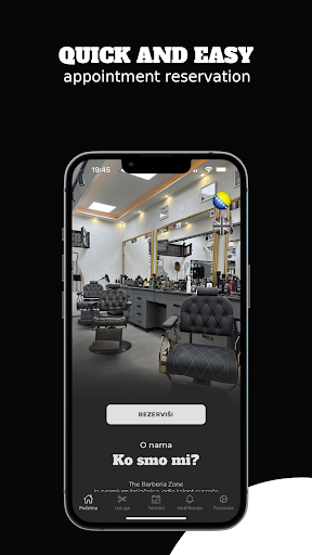 Android application The Barberia Zone screenshort