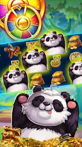 Panda girando feliz