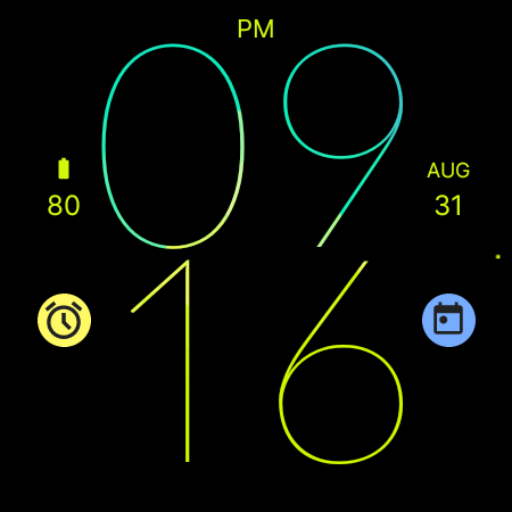 Green Light Pro Watch Face Logo