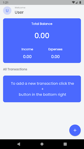 Android application Xpense screenshort