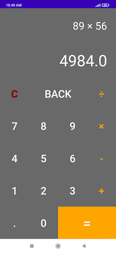 General Calculator Screen 3