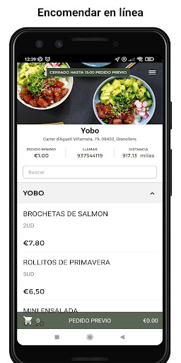 Android application Yobo Fresh screenshort