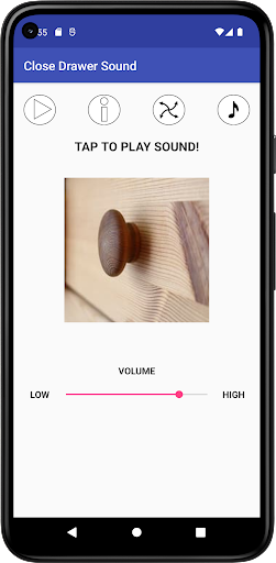Android application Close Drawer Sound screenshort