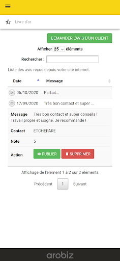 Arobiz Connect Screen 3